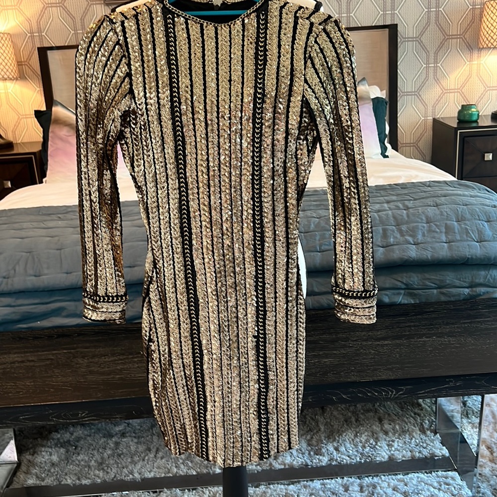 Nadine Merabi sequined mini dress xs